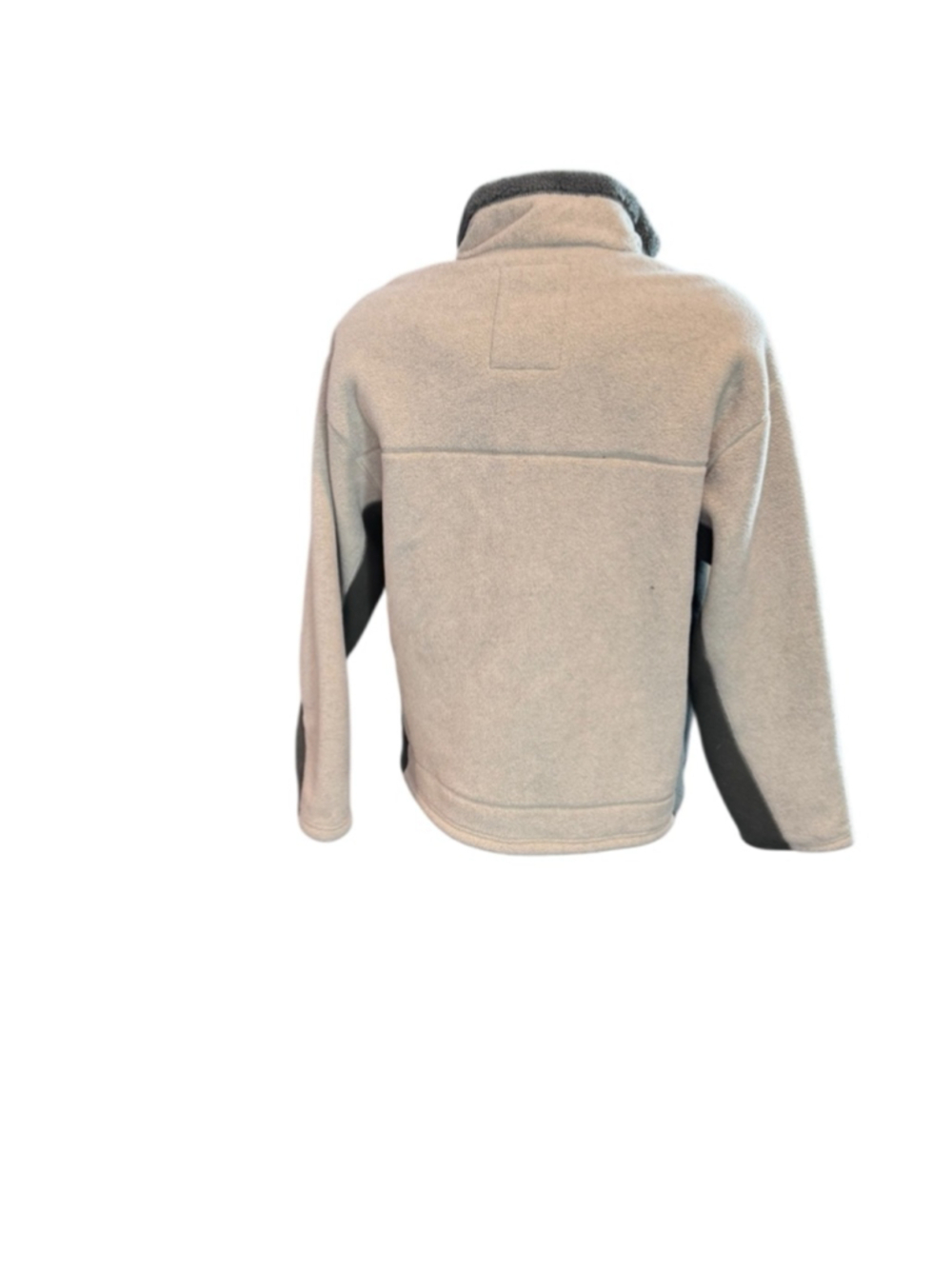 Men's Aeropostale Beige Gray thick Fleece Jacket L - Picture 2 of 3